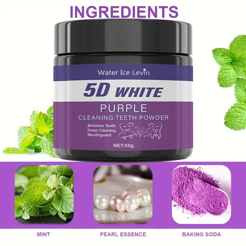 Purple Cleaning Teeth Powder